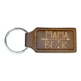 thumbnail image 1 of Keychain - Rectangle - Mama Bear - Leather, 1 of 4