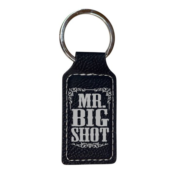 Keychain - Rectangle - Mr Big Shot - Leather