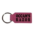 thumbnail image 1 of Keychain - Rectangle - Occams Razor - Leather, 1 of 4