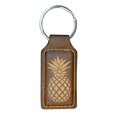 thumbnail image 1 of Keychain - Rectangle - Pineapple - Leather, 1 of 4