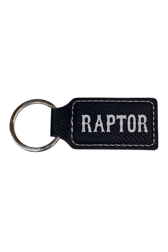 Keychain - Rectangle - Raptor - Leather