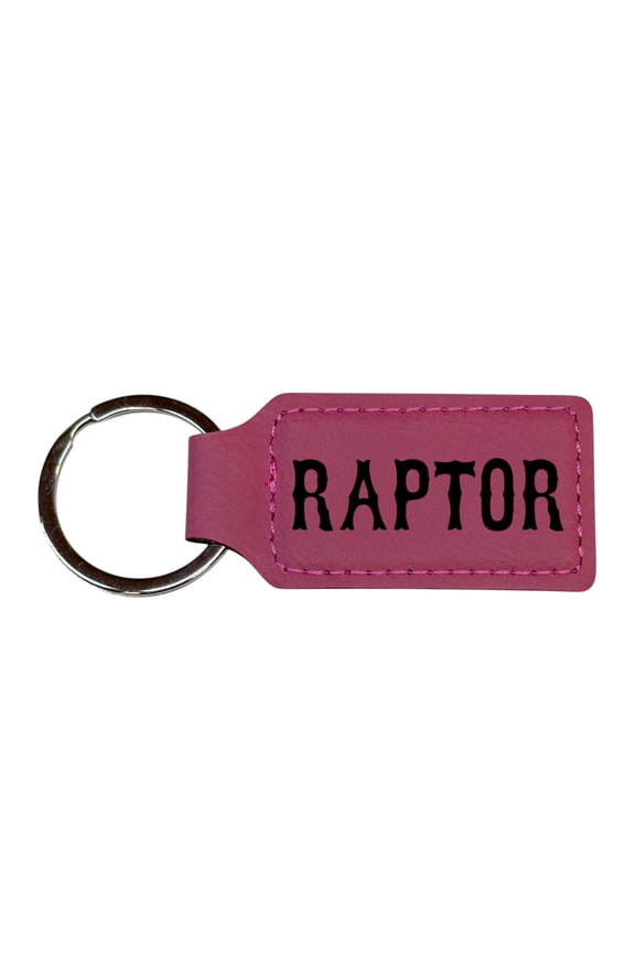 Keychain - Rectangle - Raptor - Leather
