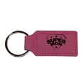 thumbnail image 1 of Keychain - Rectangle - Super Mom - Leather, 1 of 4