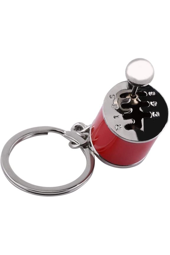 Keychain, Shifter Keychain Six-Speed Gear Stick Knob Gearbox KeyMetal Key Chain Gift