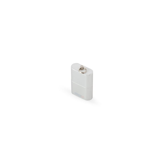 Keychain Silver Steel MicroSD Reader for Fast Data Transfer works on Mac