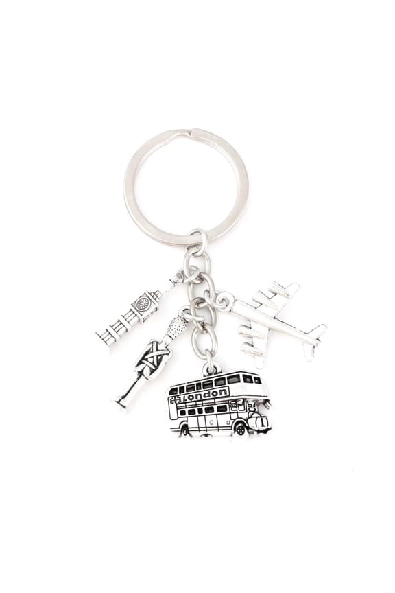 Keychain Souvenir Key Ring Airplane Keychain Metal Keyring Bag Pendant Ornament