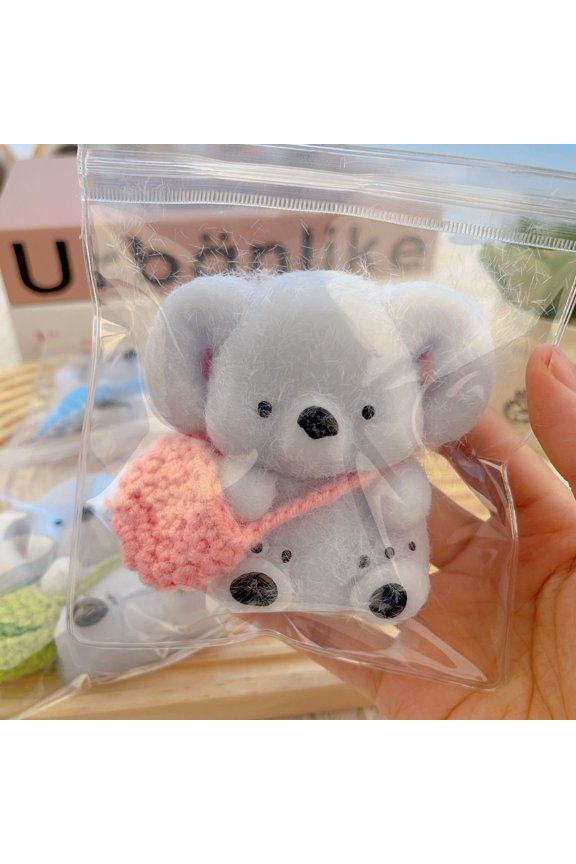 Keychain Stuffed Animal, Stuffed Animal Keychain, 2.5 In, Squeeze Stress Toys, Soft Texture, Random Backpack Shade, 1 Pc, Relaxation Gifts, Cute Stuffed Animal