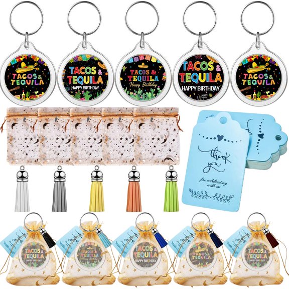 Keychain Tacos and Tequila Two Party Favors Gifts for Birthday Baby Shower Goodie Bag Fillers