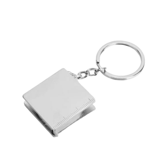 Keychain Tape Measure Metric Ruler Measuring Tool Durable Zinc Alloy Portable for Sewing Office Professionals