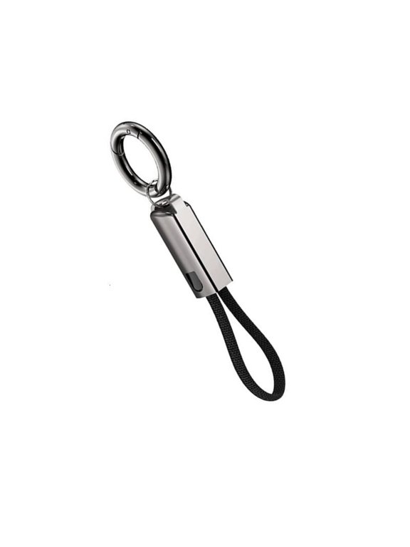Keychain USB C to C Fast Charging Cable PD65W 3A Zinc Alloy for Mobile Devices