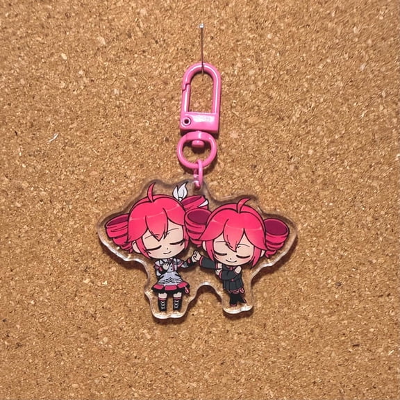 Keychain: Utau and SynthV Kasane Teto (1 keychain)