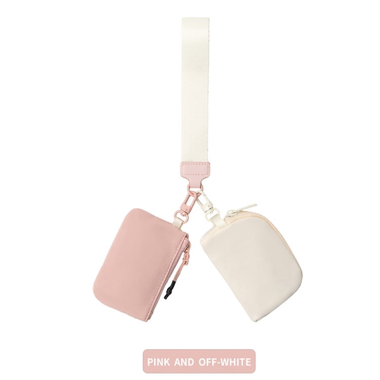 Keychain Wallet Mini Zip Around Wristlet Wallets for Women Detachable Dual Pouch Wristlet Portable Coin Purse Mini Purse Small Wallets for Women Men Walmart