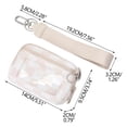 thumbnail image 1 of Keychain Wallet for Women, Checkered Mini Zip Card Holder with Id Window, Coin Purse, Detachable Wristlet, Small Organizer Wallet (B), 1 of 5