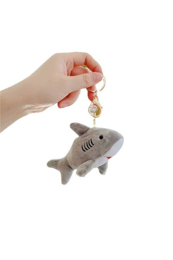 Keychain Wear-resistant Bag Pendant Hanging Stuffed Shark Keys Accessory