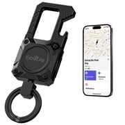 Extrelife Keychain Tracker, Mens Key Chain Works with Find My, Heavy Duty Keychain Carabiner Car Key Chains, Anti-Lost Tracker with Keyrings, Rechargeable & Waterproof