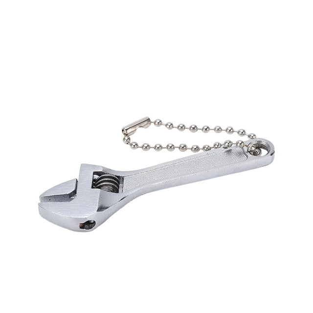 Keychain Wrench Steel Galvanized Adjustable Portable Professional High Hardness Mini Spanner for