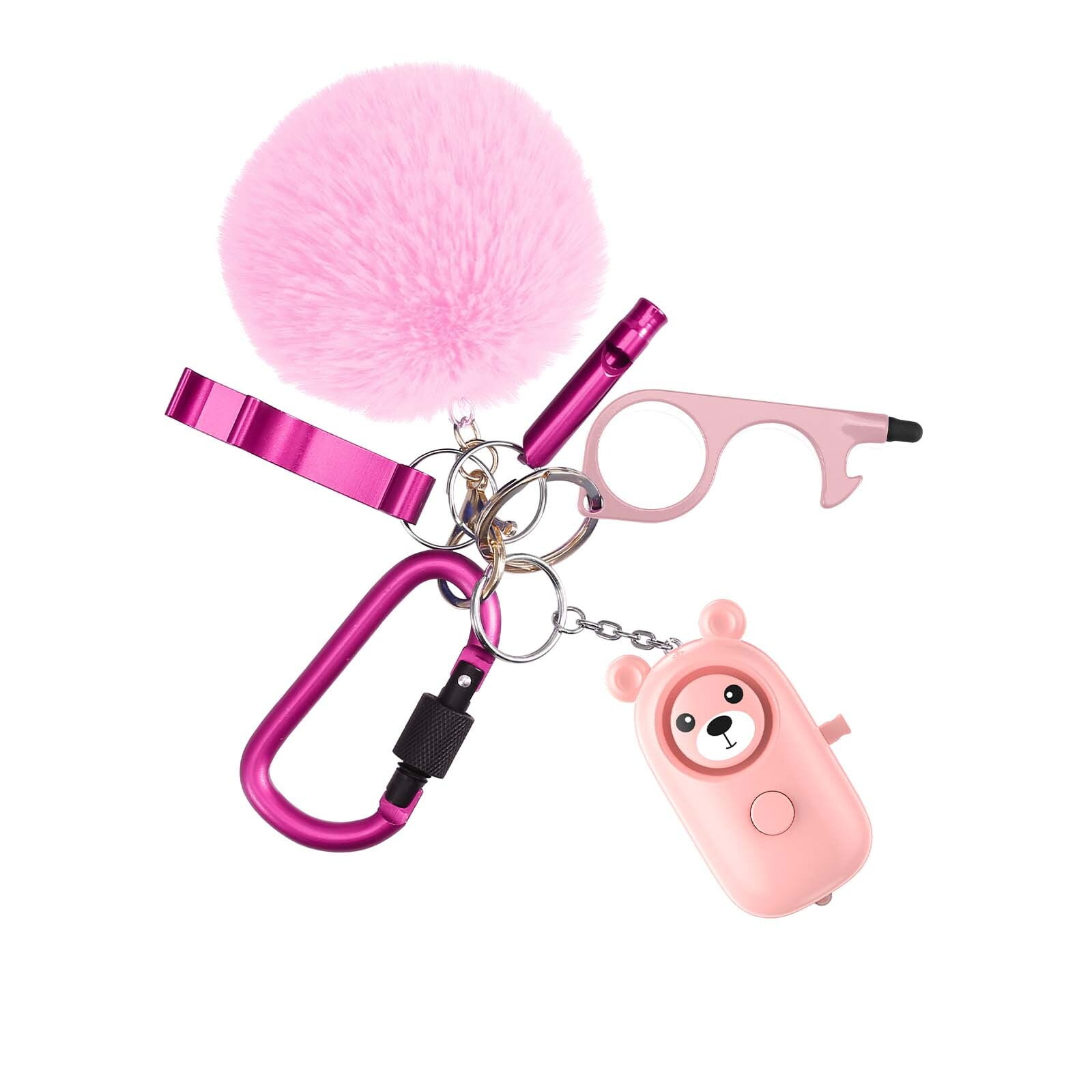 Amir (Newest) Safety Keychain Set, Women's, Size: 7.87 x 5.13 x 1.97, Pink