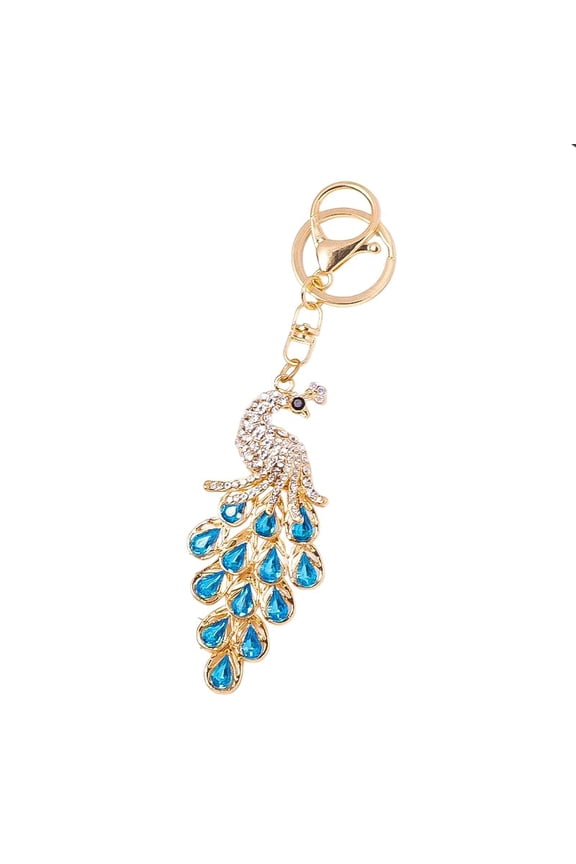 Keychain for bags,Peacock style keychain,Cute keychain for women’s bags, also works as a handbag keychain and decorative keychain for daily use.