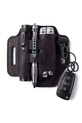 Keychain protective cover Sheath Pocket Organizer with Key Holder for Belt and Flashlight Sheath Multitool Pouch