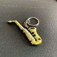 thumbnail image 1 of Keychain small gift gift small commodity silicone pendant soft rubber toy pvc doll key chain Versatile Usage - style：Sax；, 1 of 5