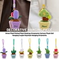 thumbnail image 1 of Keychains for Keys Women - 4.7 Inch Cute Green Plant Potted Desktop Decor with Plush Doll Keychain - Keychains for Backpacks - Artificial for Home Desk Shelf Decoration Holiday Birthday Gifts A, 1Pcs, 1 of 6