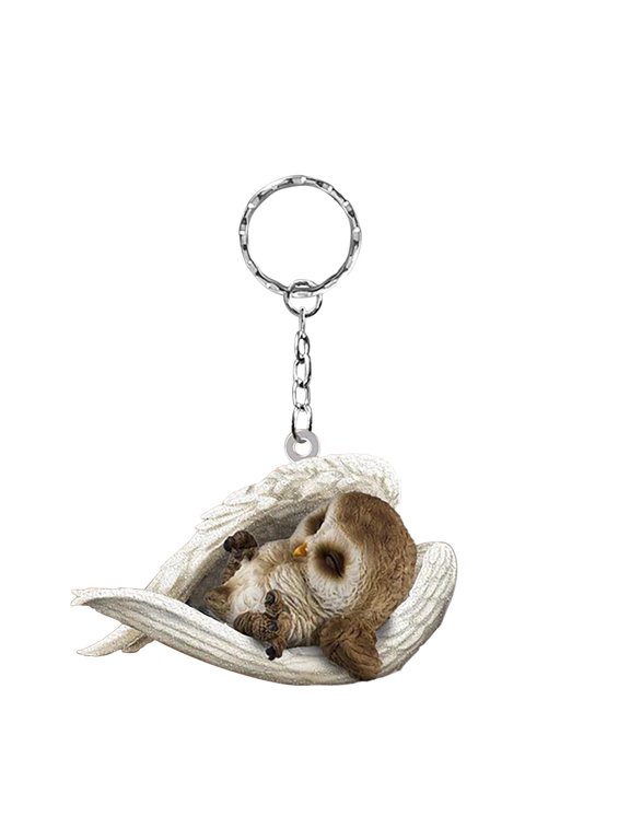 Keychains Pet Key Chain Sloth Key Chain Cute Key Chain for and Couples featuring Playful Design and Charms, 9 cm, White