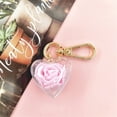 thumbnail image 1 of Keychains Valentine'S Day Creative Gift Rose Preserved Flower Keychain Female Bag Pendant Love In Heart Keychain Key Chains, 1 of 2