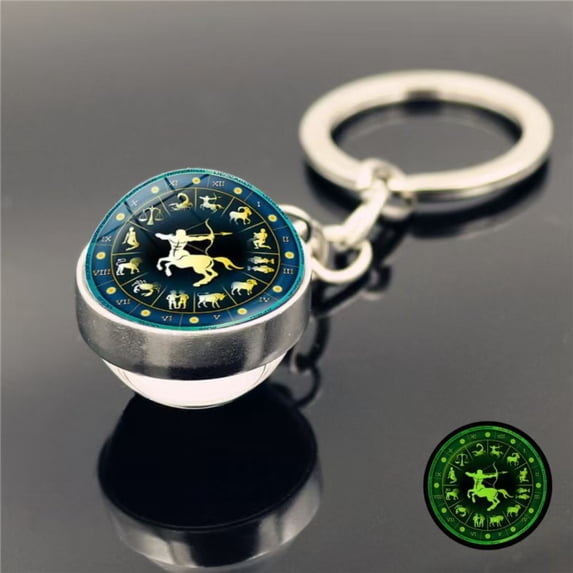 Keychains for Women, Glow Zodiac Keychain, Double Sided Glow, Women's ...