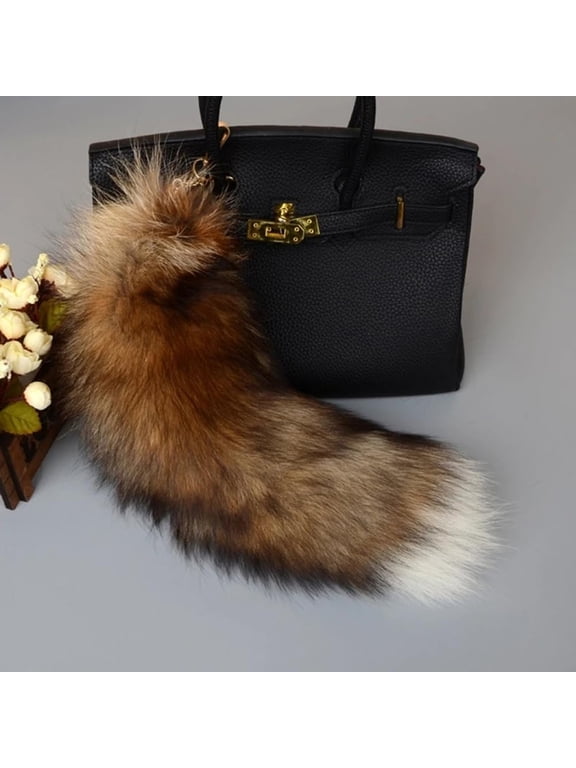 Keychains Wrist Key Holder Man Made Animal Tail Key Chain Plush Tail Pendant Long Tail Key Holder for Handbag Backpack Accessories