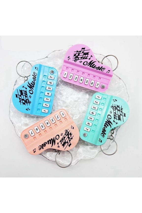 Keychains for Electronic Keyboard, Instrument Keychains Pocket Size Micro-Type Piano Toy Keychain Bag Charm Key Chain-E