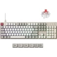 thumbnail image 1 of Keychron C2 Pro Wired Custom Mechanical Keyboard with Keychron Super Linear Red Switch, Full Size Custom RGB Backlit, OSA PBT Double Shot Keycaps Compatible with Mac Windows Linux - Retro, 1 of 1