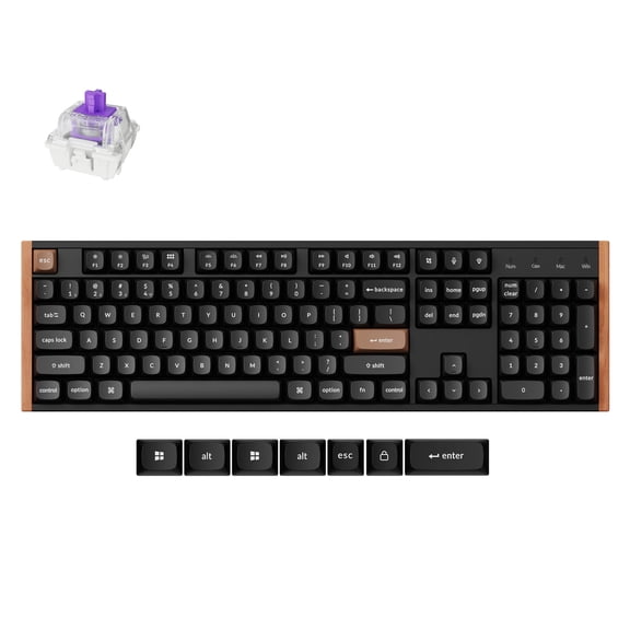 Keychron K10 HE 100% TKL Wireless RGB Magnetic Switch Keyboard, Rapid Trigger, QMK, 2.4G/BT, Black