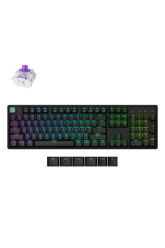 K10 HE 100% Wireless RGB Magnetic Switch Keyboard, Rapid Trigger, QMK, 2.4G/BT, Standard Black