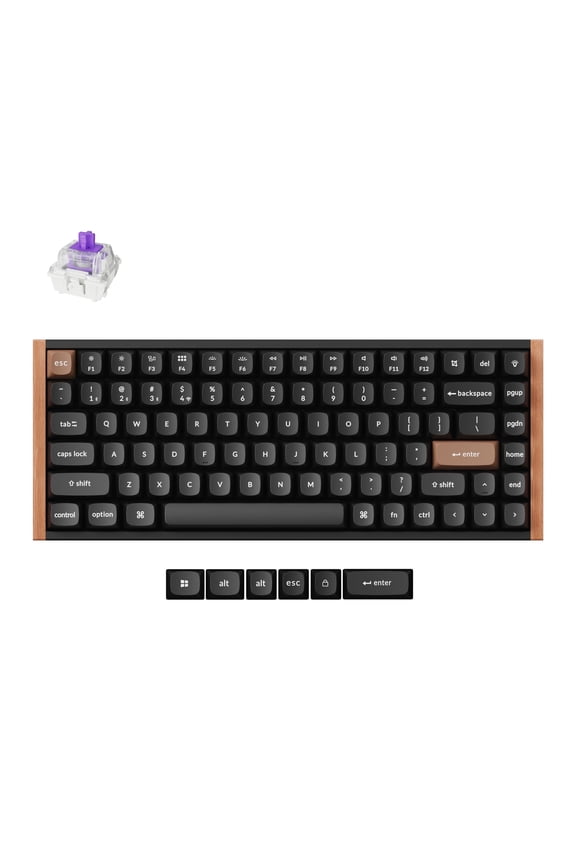 K2 HE Rapid Trigger Wireless Custom Mechanical Keyboard with Hall Effect Gateron Double-Rail Magnetic Switch, QMK 2.4 GHz Bluetooth 5.2 RGB Compatible with Mac Windows Linux