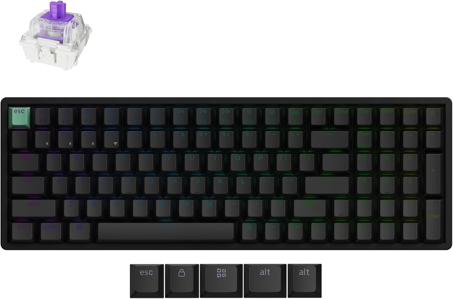 Keychron K4 HE 96% Wireless RGB Magnetic Switch Keyboard, Rapid 