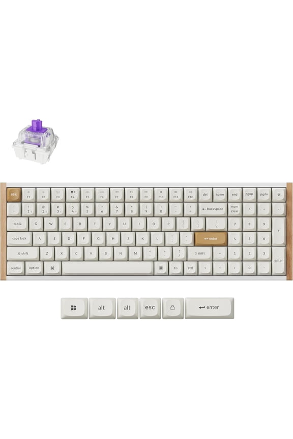 K4 HE 96% Wireless RGB Magnetic Switch Keyboard, Hall Effect Rapid Trigger, QMK, 2.4G/BT, White