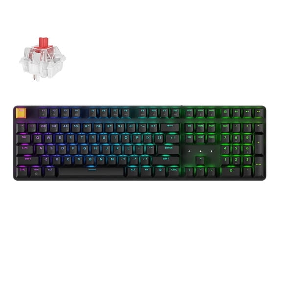 Keychron KJ5 Wireless Mechanical Keyboard - 100% Full-Size Layout Brown Switch, QMK RGB Backlit, 2.4G/Bluetooth/USB-C, Double-Shot Cherry PBT Keycaps, 3750mAh Battery, Mac/Win/Linux- White