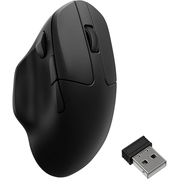 Keychron M7 8K Wireless Mouse, 2.4G/Bluetooth/Wired, Lightweight Ergonomic, PAW3950, Black