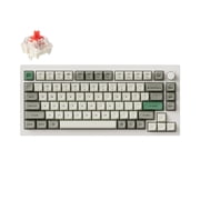 Keychron Q1 Max RGB Mechanical Keyboard, QMK, Full Metal, 2.4G/Bluetooth/Wired, Hot-Swappable Gateron Jupiter Red, Mac/Windows/Linux White