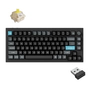 Keychron Q1 Ultra 8K 75% Wireless Mechanical Keyboard, Aluminum Hot-Swappable RGB Backlight, Banana Switch, 82 Keys, 2.4GHz/Bluetooth/Wired, KSA PBT Keycaps, for Mac Windows Linux White