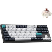Keychron Q3 Max Wireless Custom Mechanical Keyboard, Full Aluminum 2.4 GHz Bluetooth QMK TKL Layout RGB with Hot-swappable Gateron Brown Switch Compatible with Mac Windows Linux