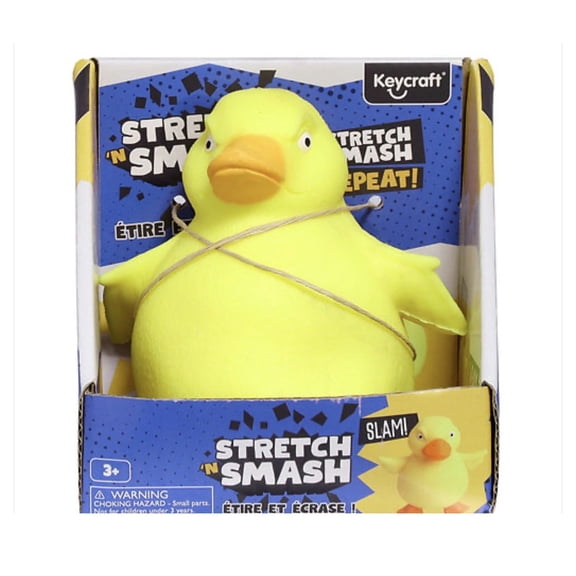 Keycraft Stretch 'N Smash Grumpy Duck, fidget sensory stress reliever