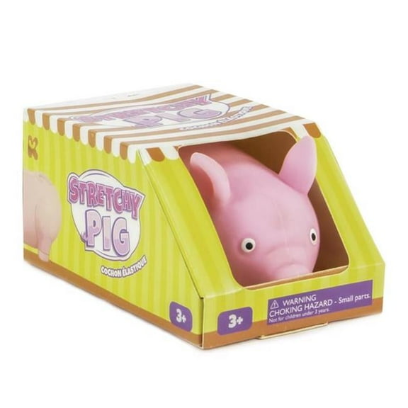 Keycraft 9095749 Stretchy Pig, Pink - Pack of 12
