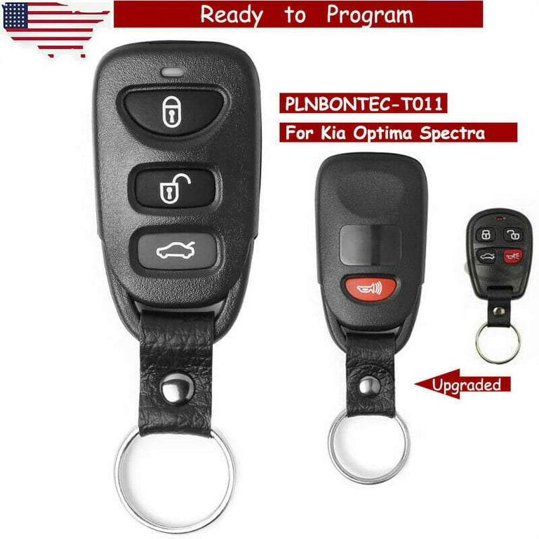 Keyecu FCC ID: PLN BONTEC-T011 Upgraded Remote Control Car Key Fob 4  Buttons for Kia Optima Spectra 2003 2004 2005 2006 