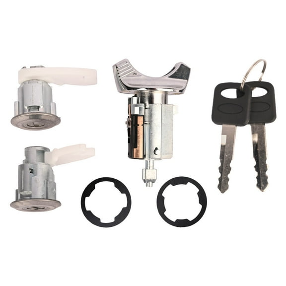 Keyed Alike Ignition Barrel Door Lock Cylinder for 1992 1993 1994 1995 1996 Bronco F-150 250 350