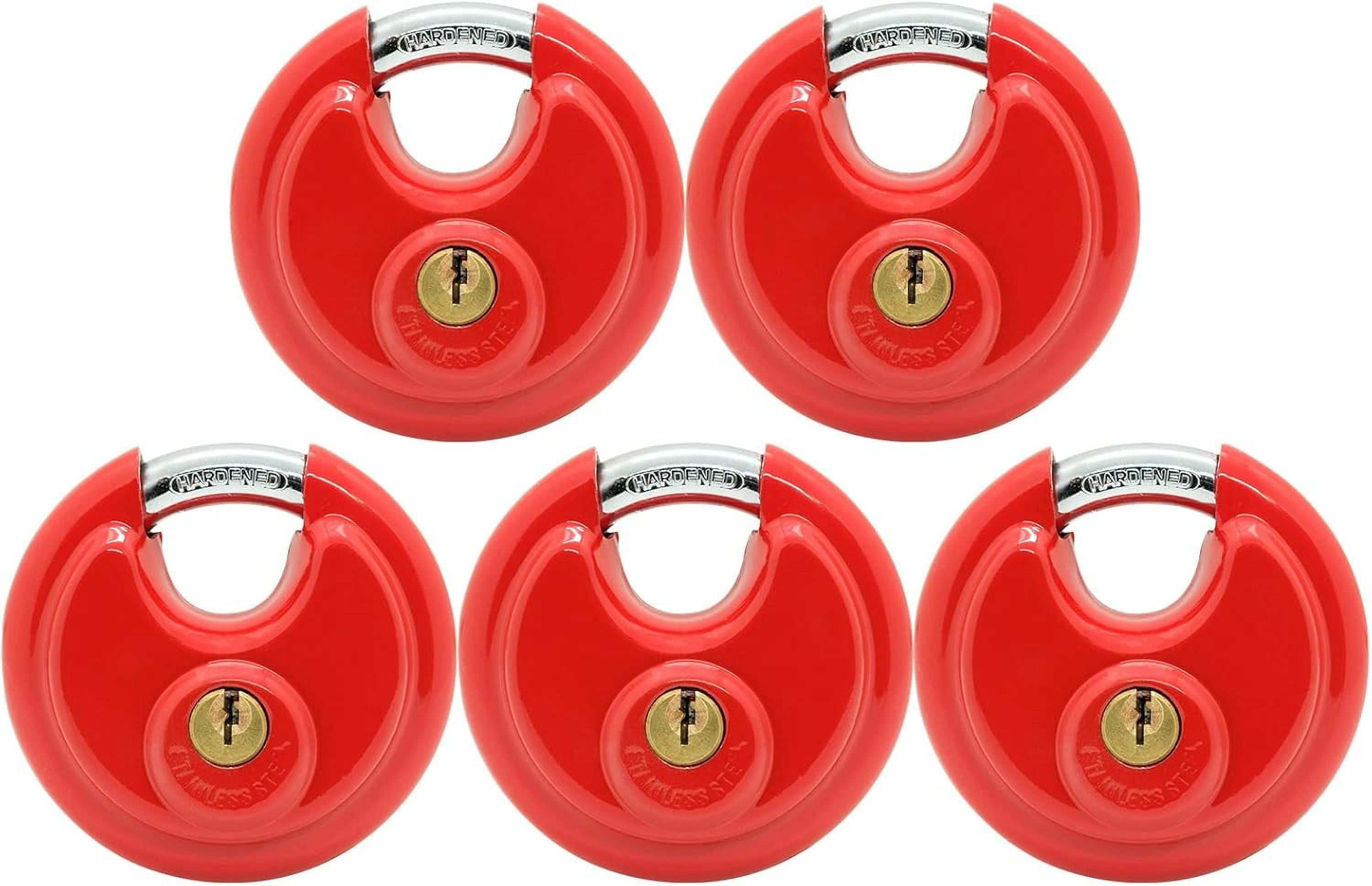 Keyed Alike Padlock Stainless Steel Disc Padlock 234in (70mm) Standard