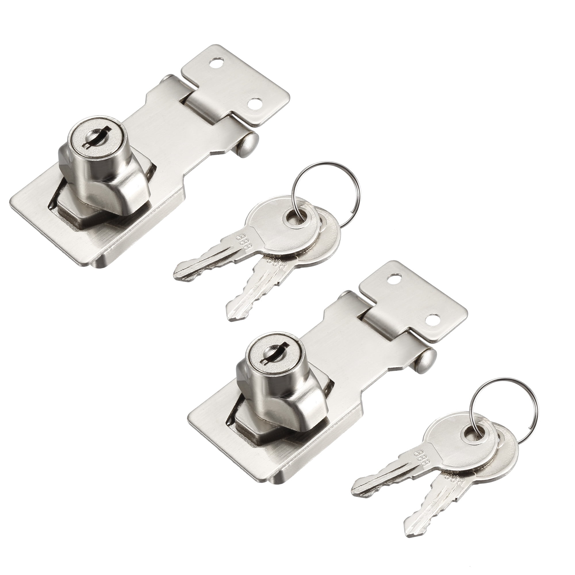Keyed Hasp Lock 80mm Twist Knob Keyed Locking Hasp for Door