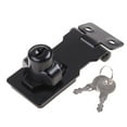 thumbnail image 1 of Keyed Hasp Locks Twist Knob Keyed Locking Hasp Padlock Garage Shed Lock for W/2, 1 of 19
