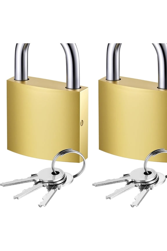 Keyed Padlocks, Waterproof Lock with Keys for Backpack, Luggage, Locker, Jewelry Box, Diary Book, Laptop Bags