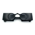 thumbnail image 1 of Keyhole Bridge Rectangle Bar Shape Round Circle Lens Hipster Sunglasses All Black, 1 of 8